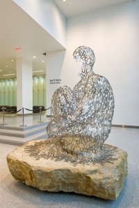 Jaume Plensa, Cleveland Soul, 2007, steel and stone, site-specific commission.