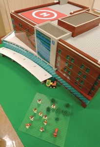 A model of the Akron Children’s Hospital’s $200-million expansion project was built out of several dozen different types of LEGO bricks. The model required more than 12,000 pieces that took roughly 120 volunteer hours to construct. It stands 13 inches tall and 2 feet, 10 inches across, resting on a 4-foot-square platform. The model may eventually find a home on display in the new building when it’s completed in 2015. 