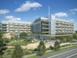 The expansion and new main building for Lucile Packard Children's Hospital will open in 2017. Preserving natural resources, especially water, is a central aspect of the project. 