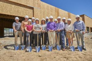 Executives of Built with Principle, Satellite Healthcare, Cuschieri Horton Architects and the city of San Jose kick off construction of Satellite Healthcare at Blossom Valley.